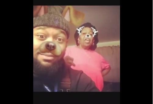 This Grandma Slapped The Fire Outta Her Grandson For Daring To Put The 'Nasty' Snapchat Dog Filter On Her Face