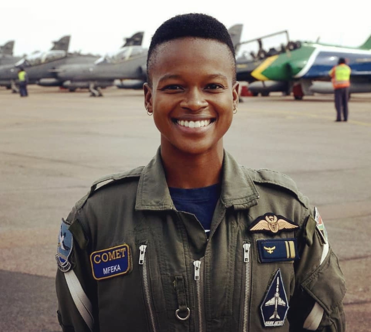 Major Mandisa Mfeka, the World's First Black Woman Combat Pilot From South Africa