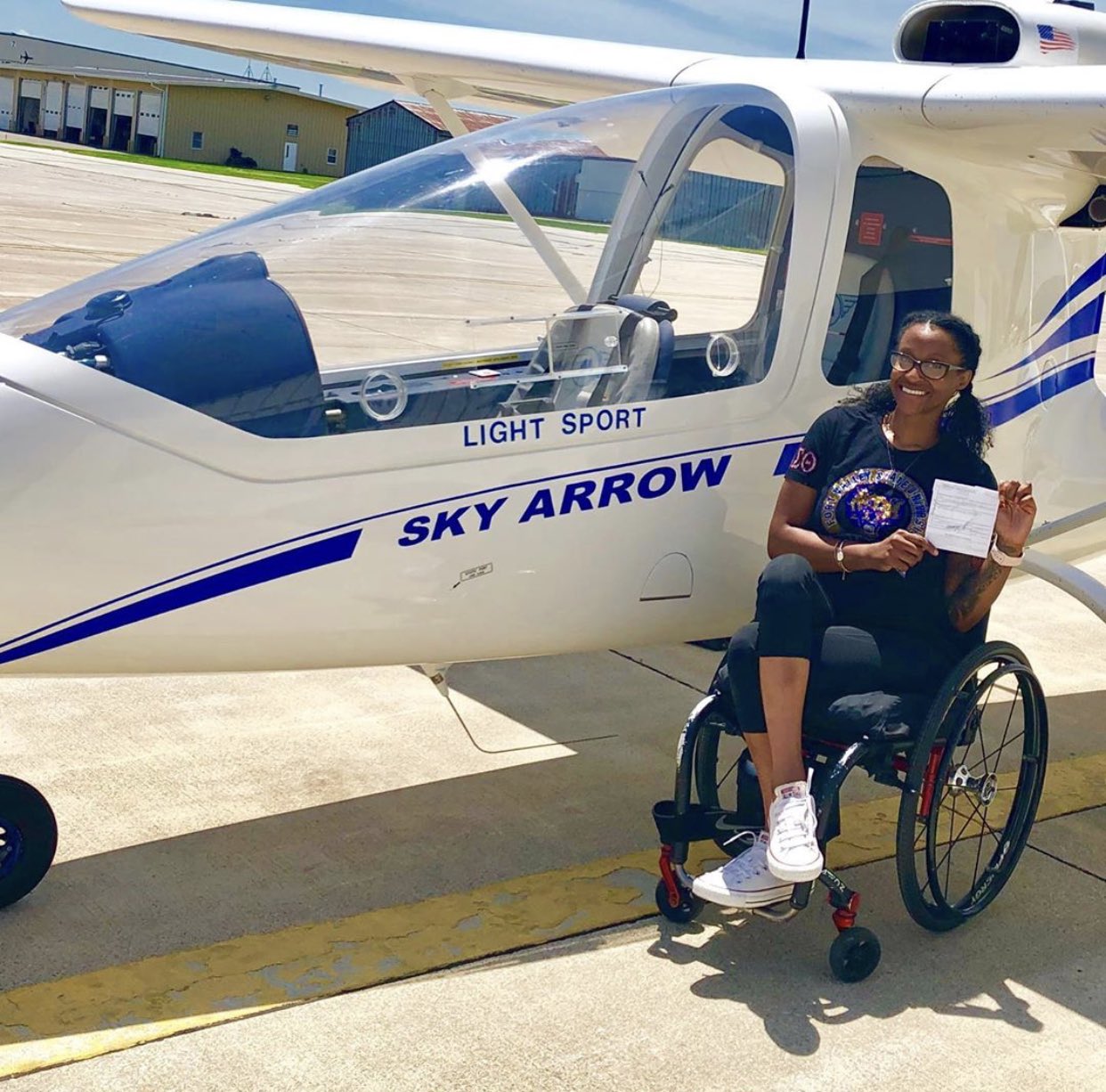 Meet the First Known Black Woman With a Disability to Earn A Pilot's License