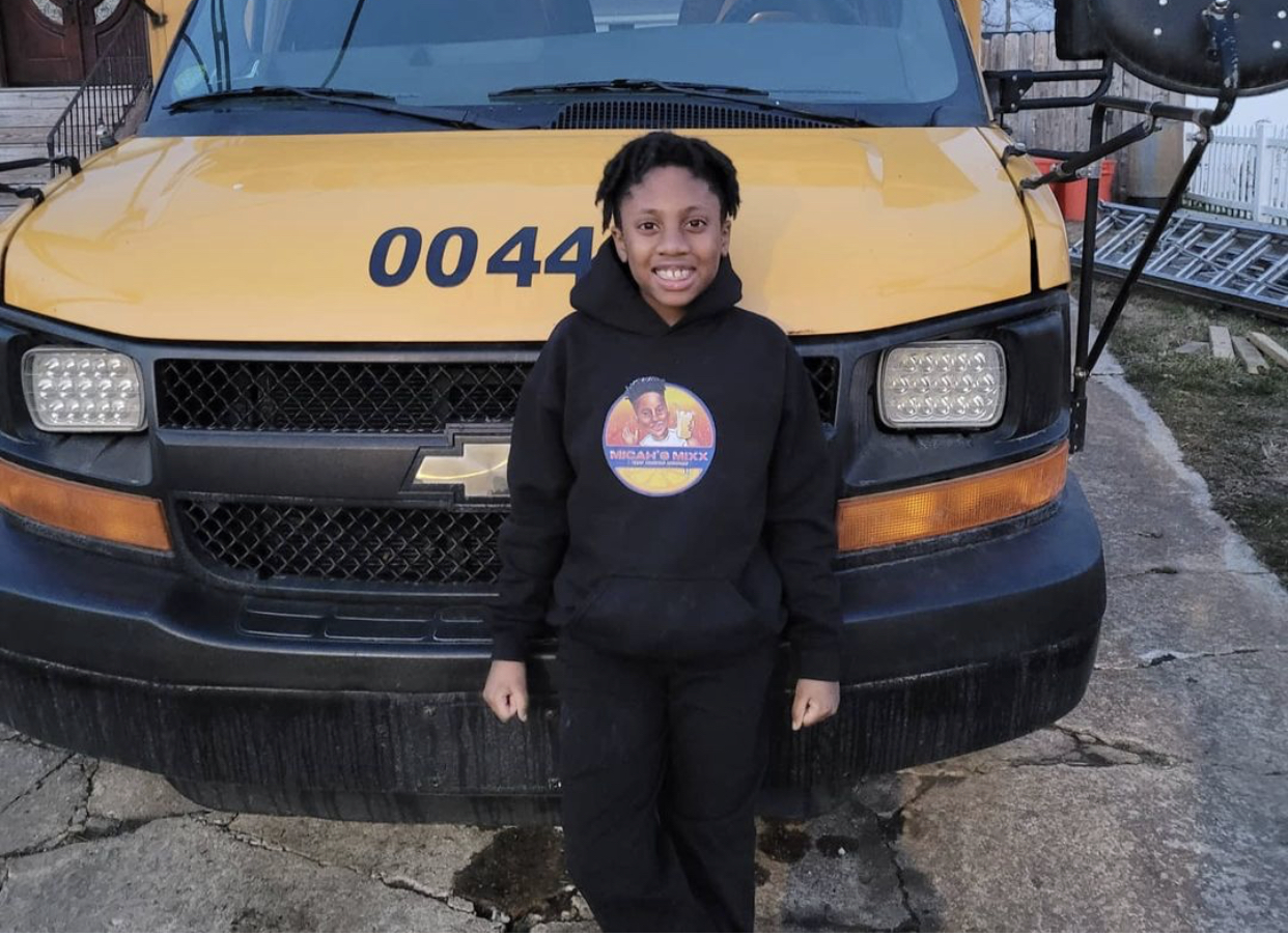 This 10-Year-Old CEO Purchased An Old School Bus to Transform It Into A Food Truck