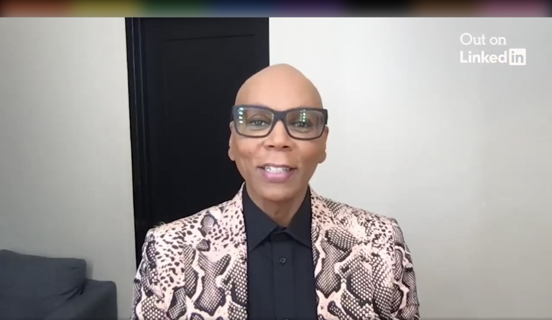 RuPaul Talks The Power of Being Your Authentic Self During LinkedIn's Conversations For Change Series