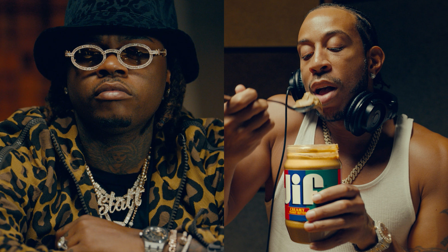 Ludacris Rocks Iced Out Peanut Butter Chain In New 'That Jif’ing Good' Campaign With Gunna