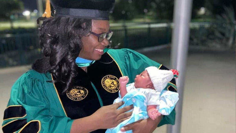 How Dr. Kudaisi, A Super Mom Of Five, Beat Covid Then Gave Birth And Graduated Shortly After
