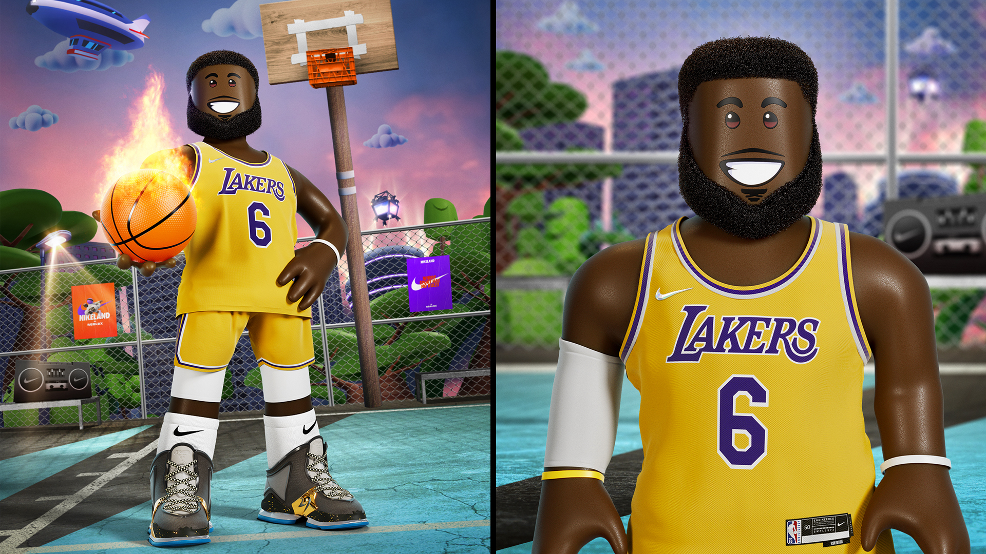 LeBron James Teams Up With Nike For New Basketball Roblox ...