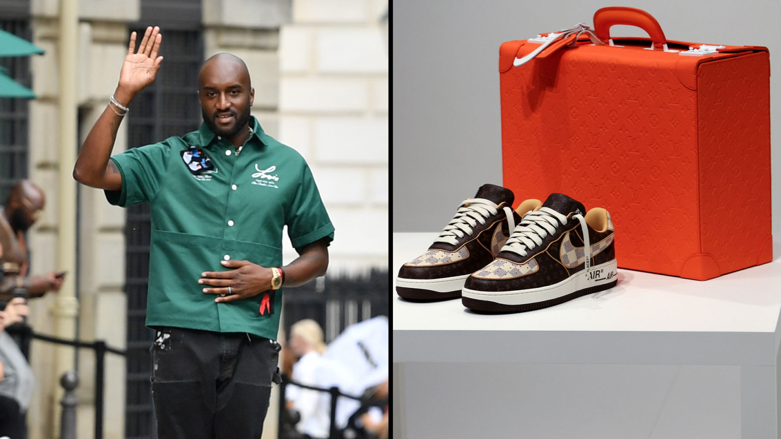 Pair Of Virgil Abloh's Louis Vuitton x Nike Air Force 1s Sell For