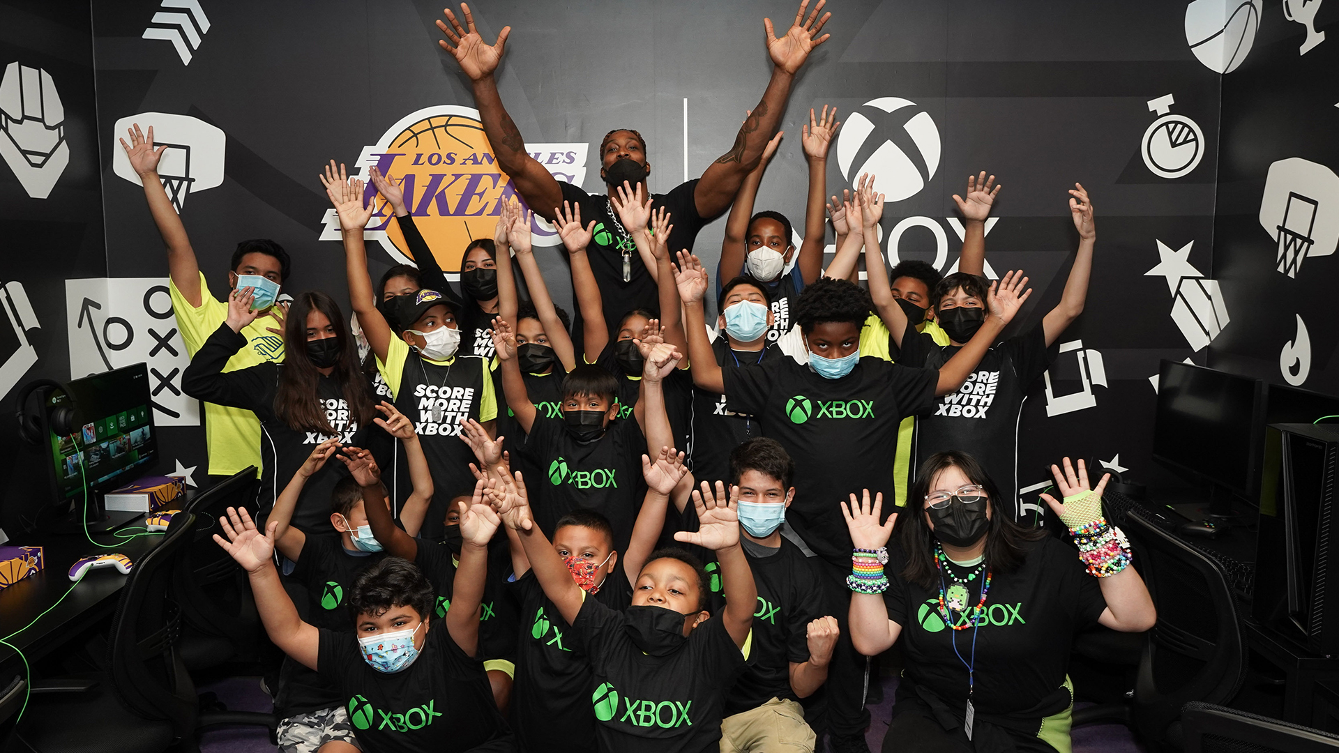 Dwight Howard, Los Angeles Lakers, Xbox Open A State-Of-The-Art Gaming Lab Inspiring Kids To Dream Big