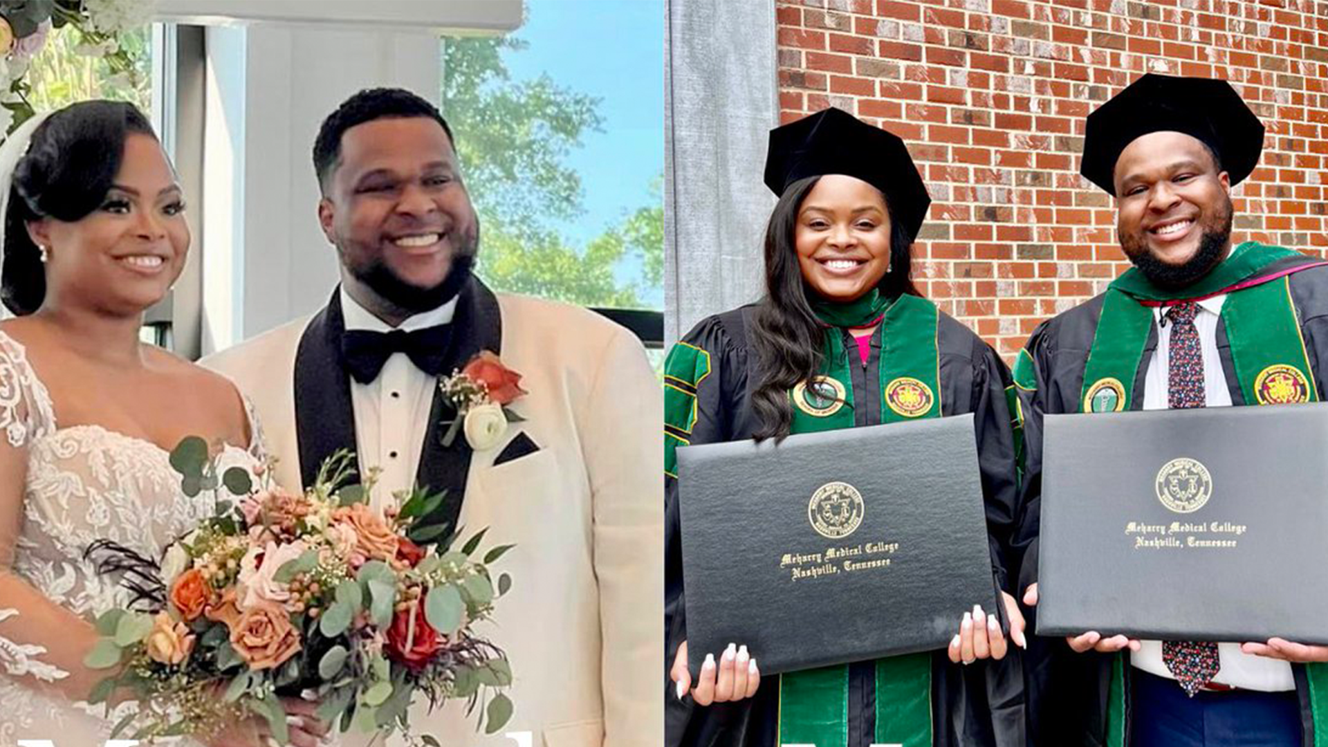 Couple Graduates from Medical School and Gets Married All in One Week
