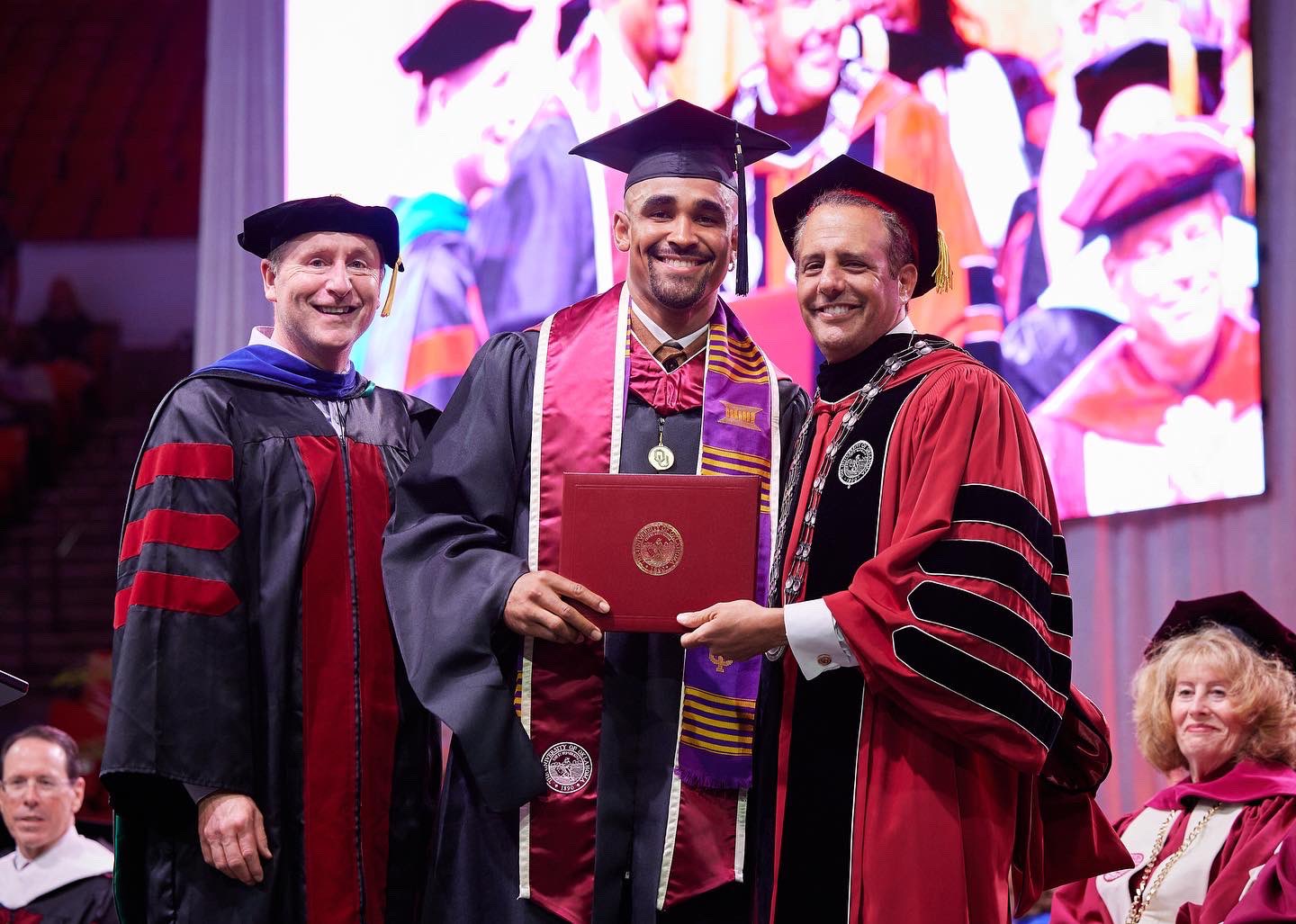 Jalen Hurts Receives His Master’s Degree From The University Of 