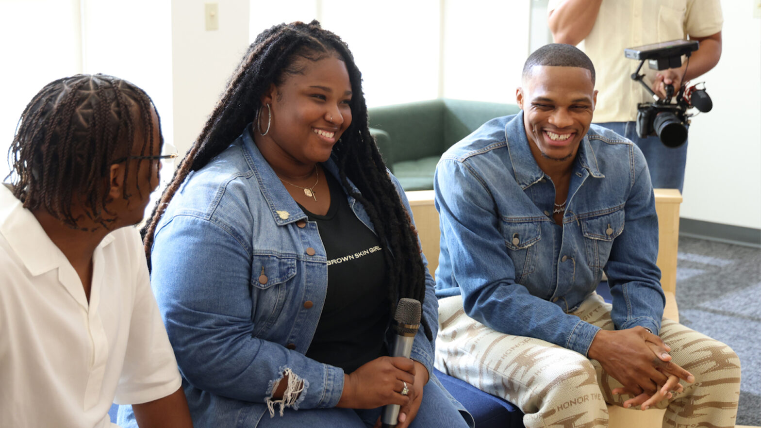 Russell Westbrook Talks Diversity In Design After Stopping By The New Student-Designed Lounge At Pensole Lewis College
