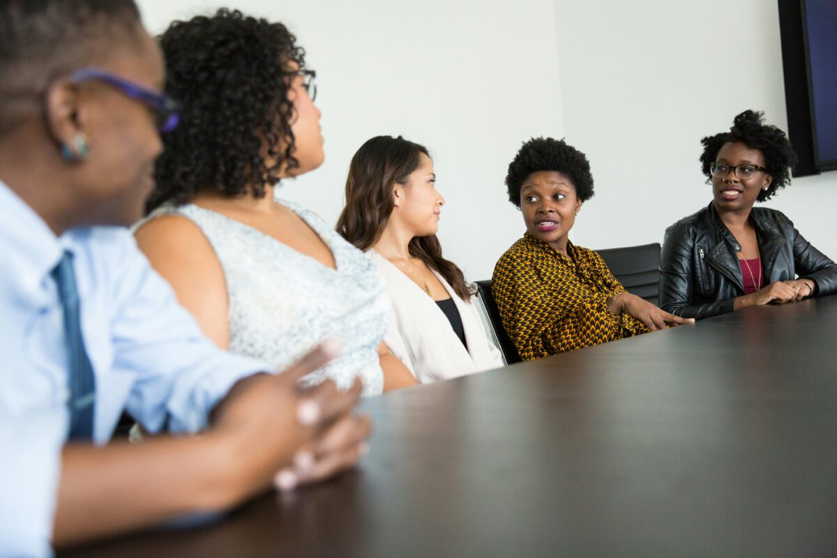 Good Questions to Ask a Mentor pictured: women in the workplace